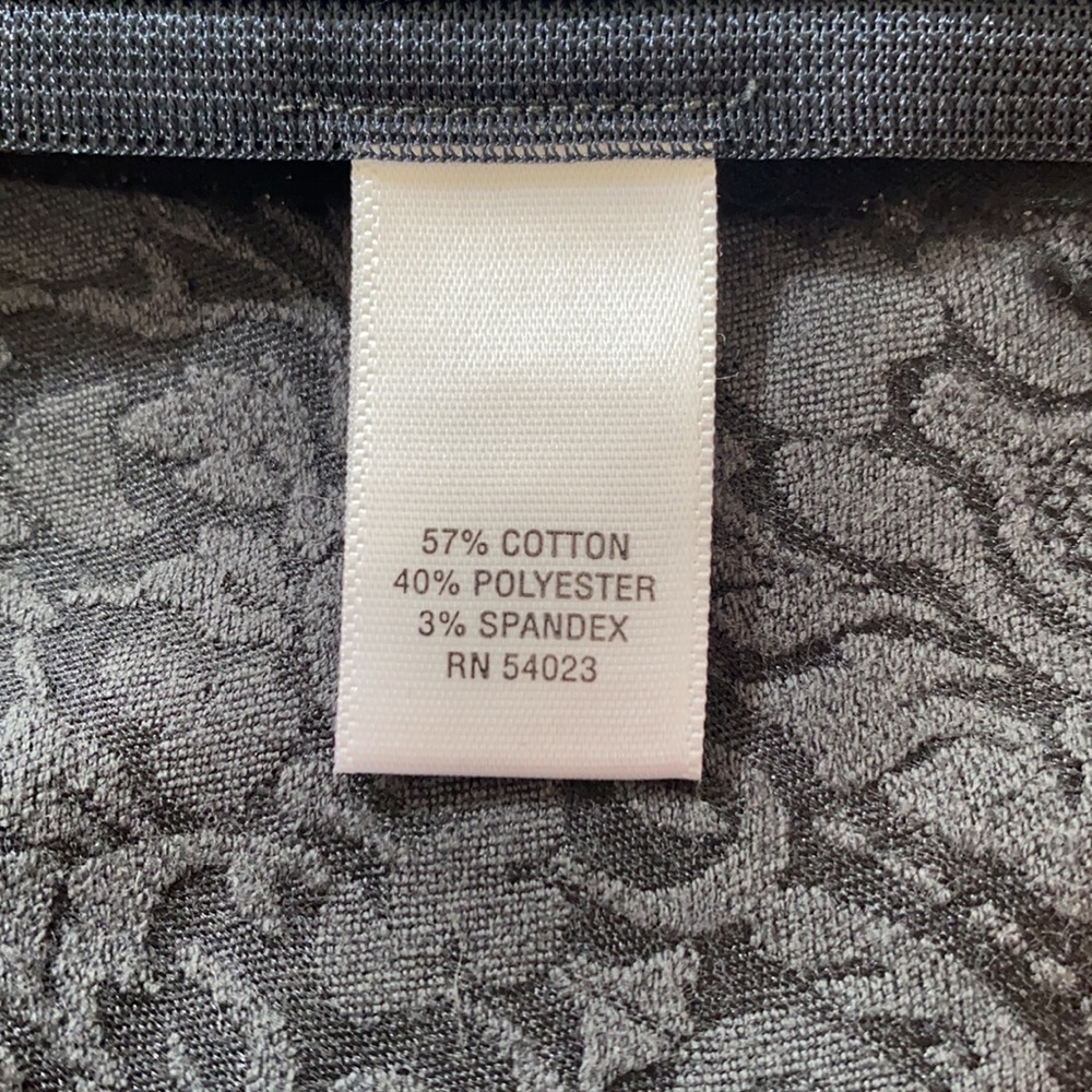 NWOT! Banana Republic Monogram Black Peplum Top - Picture 7 of 7